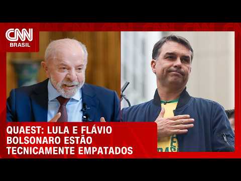 Empatados: Flávio tem 42% no 2º turno e Lula, 41%, aponta pesquisa | HORA H