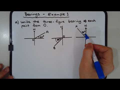 How to find direction bearings & distances using trigonometry (with examples)