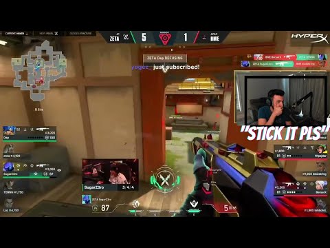 Sen Tarik Insane Reaction " Stick it Pls " Boom vs Zeta