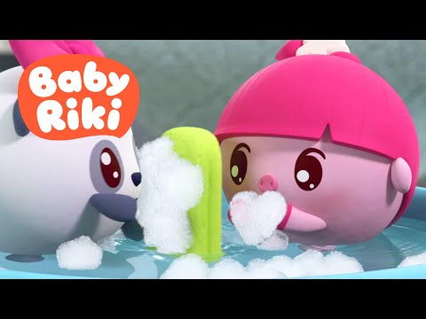 BabyRiki RO - Grohi și Pandy fac baie 🧼 Desene animate educative copii