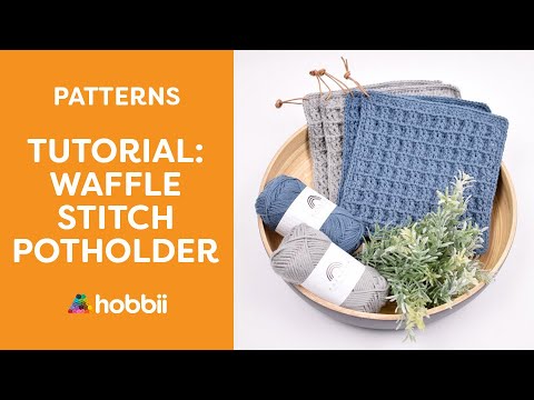 Potholder in Waffle Pattern 8/4