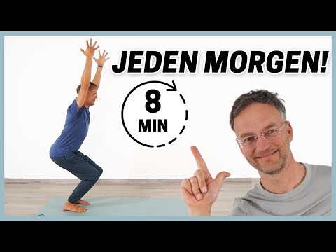 YOGA Routine am MORGEN - 8 Minuten zum Mitmachen