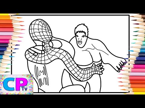 Hulk Fights Spiderman Coloring Pages/Superheroes Against Each Other/Jim Yosef - Arrow [NCS Release]