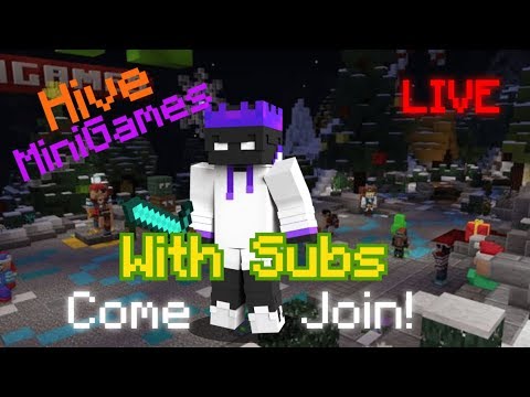 EPIC Minecraft Bedrock Hive Stream with Subs!