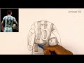 Drawing of Lionel Messi | Step By Step Very Easy Pencil Sketch | Messi Drawing