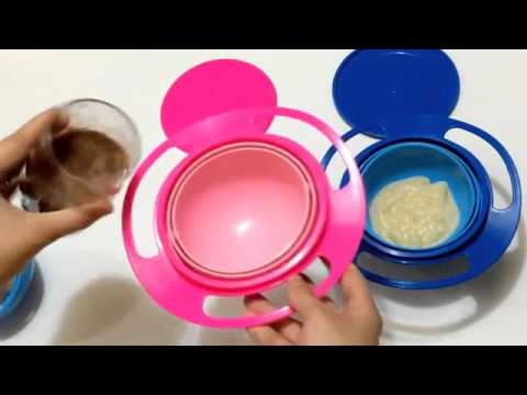 360 rotating spill proof bowl for kids