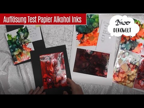 Auflösung Test ❗❗❗ Papieralternative zu Yupo Papier / Alcohol Inks Action