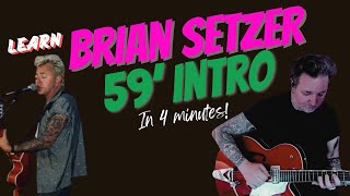 Brian Setzer - 59'  (GUITAR INTRO) #guitarlesson #briansetzer #gretsch
