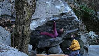 Video thumbnail of La pelle, 8a. Cresciano