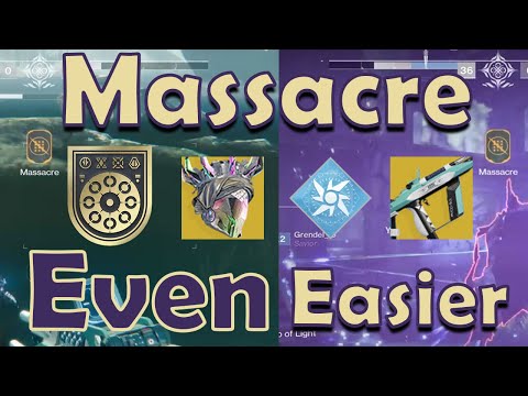 Massacre Medals Even Easier.  Best Warlock Gambit Build to finish Reckoner and Triumphant Reaper.