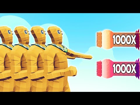 5x GIANT MUMMY vs 1000x OVERPOWERED UNITS | TABS - Totally Accurate Battle Simulator