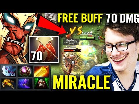MIRACLE Easy +70 Dmg Buff from LC - Hard Carry Troll Warlord Dota 2