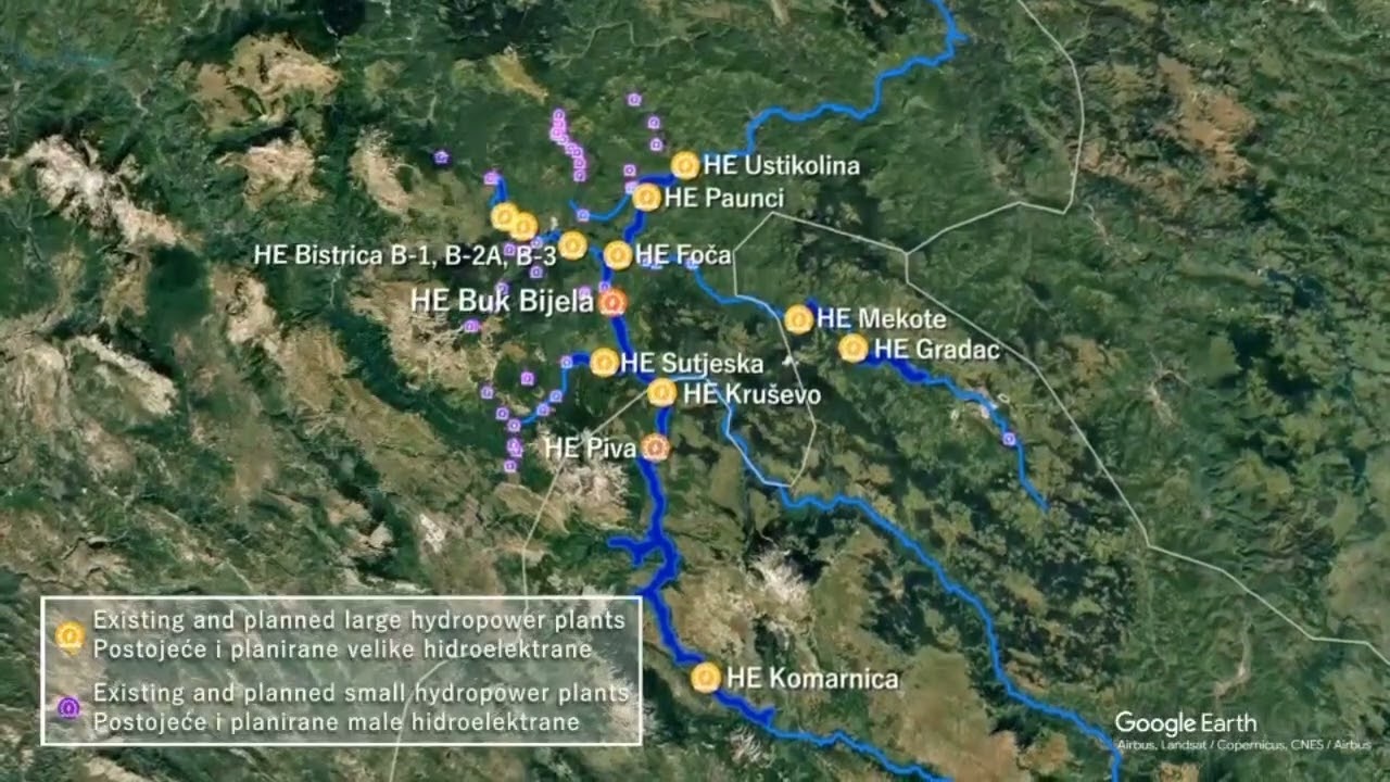 Existing and planned hydropower plants in Drina | Stop Buk Bijela!