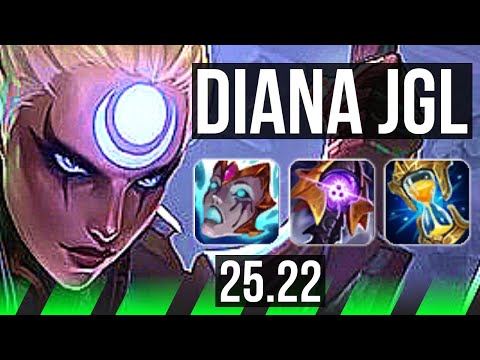 DIANA vs DARIUS (JGL) | 14/1/8, Legendary | EUW Master | 25.22