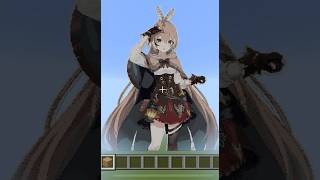 リクエスト)マイクラで 七詩ムメイ 再現してみた(ツール使用)#ホロライブ #hololive #minecraft #shorts