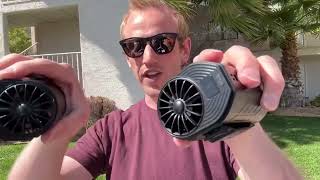WZ ruijiang Portable Waist Fan Detachable Dual Fan Combination Turbo Technology10000 mAh 5 Speed 130