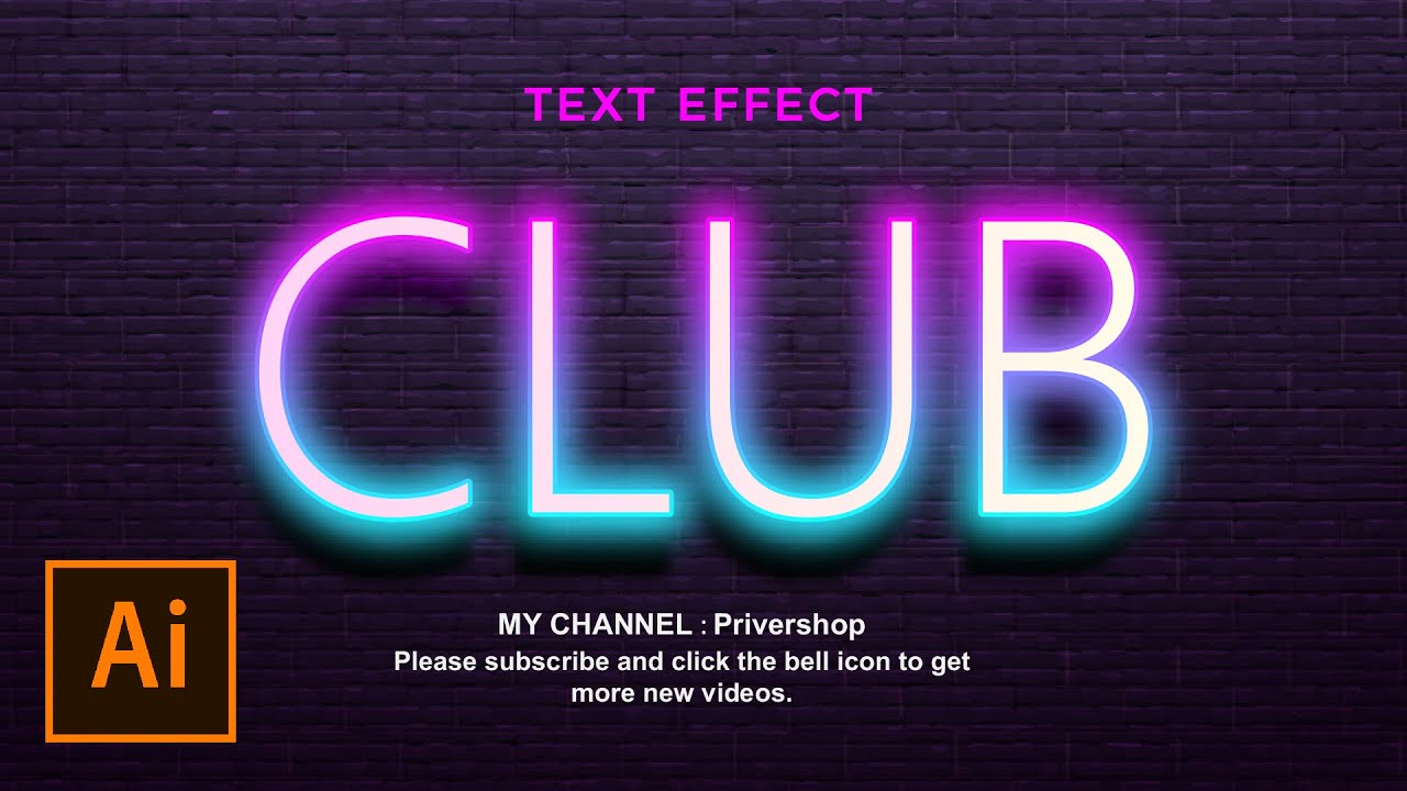 how to create vector text effect font illustrator