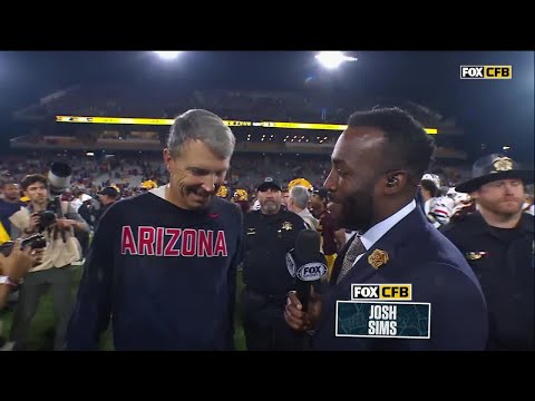 Arizona's Brent Brennan Post-Game Interview after Defeating Arizona State