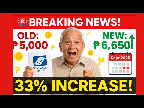 "🚨BREAKING: SSS 33% Pension Increase APPROVED! September 2025 Start - 3.8M Beneficiaries!"
