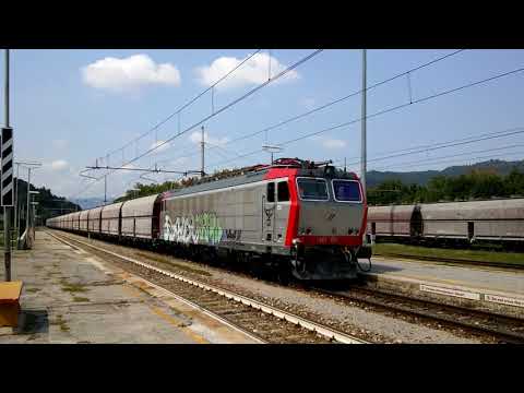 E.652 MIR IN MANOVRA CON TRAMOGGE PER CEMENTO A ROBILANTE (CN) GIOV. 30 - 8 - 2018