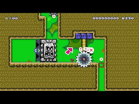 Super Mario Maker 2 🔧 Escape from the forest Thwomps 🔧 by jarmo123