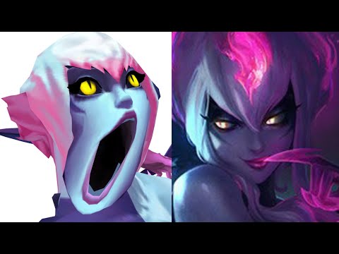 Evelynn - Splash Art vs Model In Game