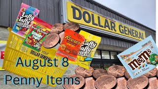 Dollar General Penny List Visuals For August 8, 2023