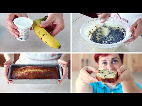 PLUMCAKE YOGURT E BANANA Ricetta Facile - Banana and Yogurt Plumcake Recipe