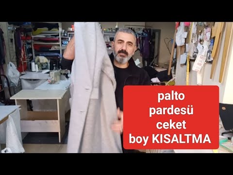 Kaşe Pardesü  boy kısaltma /Kaşe Ceket te boy kısaltma 