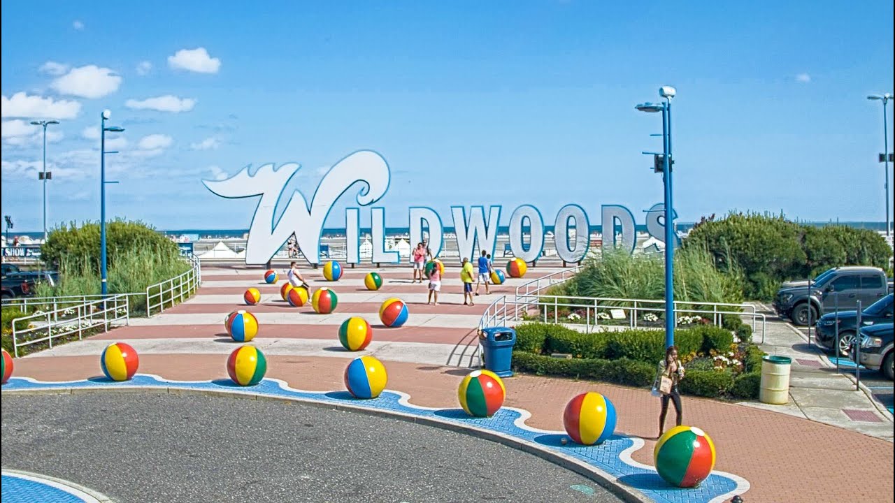 Live webcam view of Cartel del paseo marítimo de Wildwood