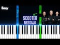Scooter Nessaja Easy Piano Tutorial
