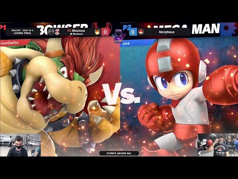 Flynn's Arcade 042 Losers Finals - Bluxious (Bowser) Vs. Morpheus (Megaman) SSBU ULTIMATE