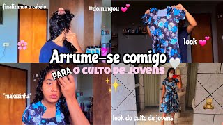 ARRUME-SE COMIGO PARA O CULTO DE JOVENS 👳‍♀️😻🤍 *domingo de manhã* 🌄