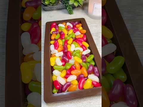 Jelly bean chocolate 🤩 #jellybean #chocolate #jellybeanchocolate #dubaichocolate #viral #trending