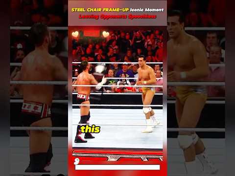 STEEL CHAIR FRAME-UP Iconic Moment Leaving Opponents Speechless #wwe #usa #wrestling