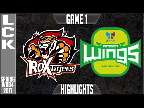 ROX Tigers vs Jin Air Greenwings Highlights Game 1 - LCK Week 6 Day 4 Spring 2017 - ROX vs JAG G1