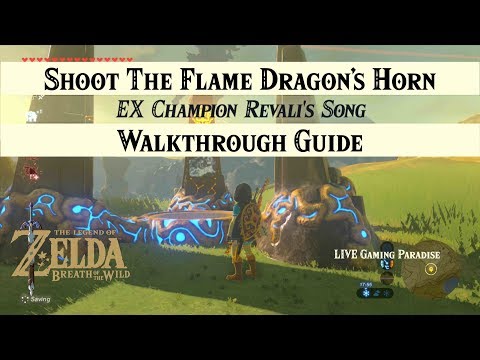 Breath of the Wild | EX Champion Revali's Song [DLC 2] Walkthrough [Trial 1 Flame Dragons Horn]