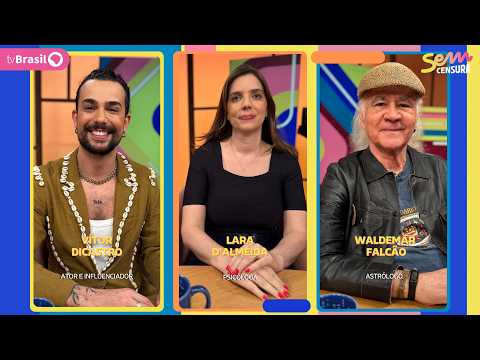 SEM CENSURA RECEBE VÍTOR DICASTRO, LARA D'ALMEIDA E WALDEMAR FALCÃO