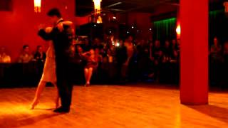 Bruno Mayo y Cinthia Diaz perform for Milonga Solidaria at El Beso no3 3464