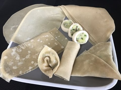 Make 4 different snacks using one pastry samosa rolls,pinwheels samosa,wonton,samosa Video