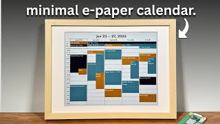 I built an E-Ink Calendar with a Raspberry Pi