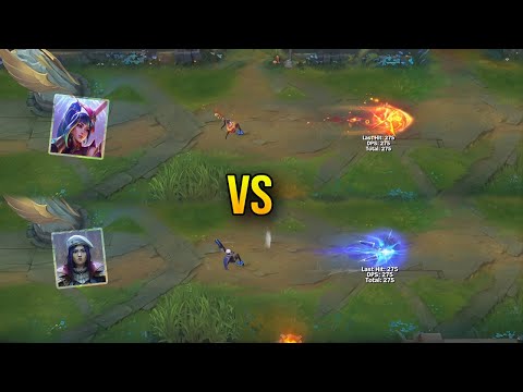Firecracker Caitlyn vs Arcane Commander Caitlyn - Skin Comparison - League of Legends