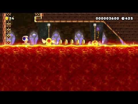 Iggy's Rising Lava Castle by M&SG 🍄 Super Mario Maker 2 😶 No Commentary　#ack