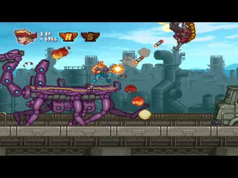 Wii ware Longplay- Contra Rebirth Hard Difficulty Playthrough