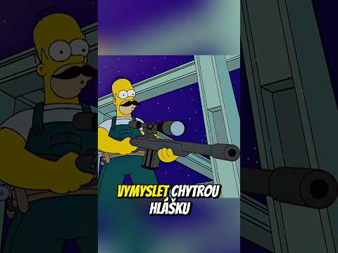 Homer je sniper?!😱😱 #cz #simpsonovi S19E5
