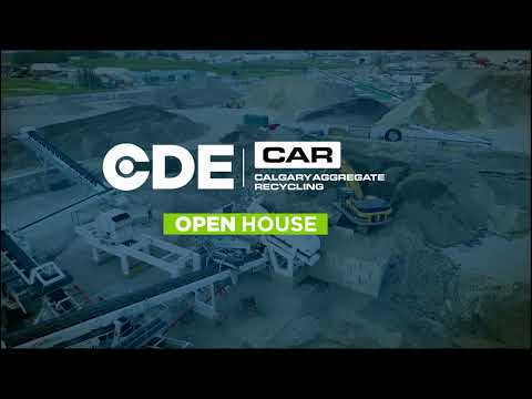 CDE & Calgary Aggregate Recycling Open House of 250tph C&D Wash Plant | Calgary | September 7