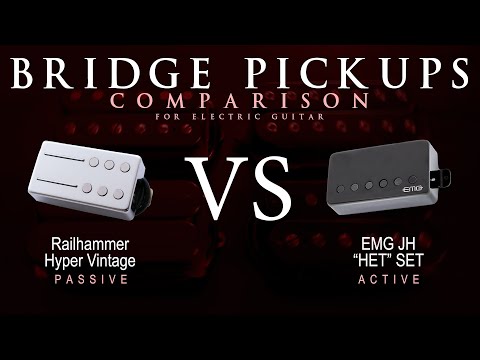 Railhammer HYPER VINTAGE vs EMG JH HET SET - Bridge Guitar Pickup Comparison Tone Demo