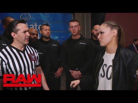 WWE management assigns security to Ronda Rousey: Raw, March 18, 2019