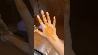 The girl applying the mehndi was so cute 😝#notwal#vlog #relatable #chandraat#mehndi