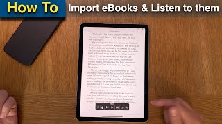 How to import a DRM Free EPUB eBook into Apple Books & Listen to it using Text To Speech